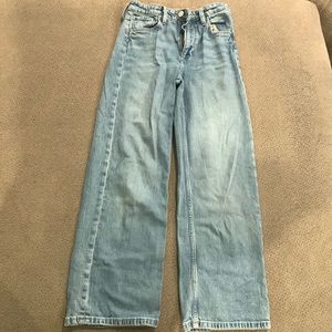 Girls denim baggy jeans